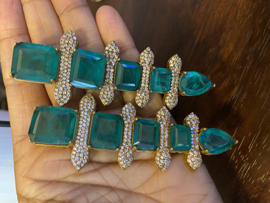 Picture of Emerald Statement Earrings