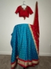 Picture of Blue lehenga with maggam work blouse