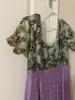 Picture of Lavender Mirror Ruffle Gown with scallop yoke