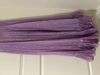 Picture of Lavender Mirror Ruffle Gown with scallop yoke