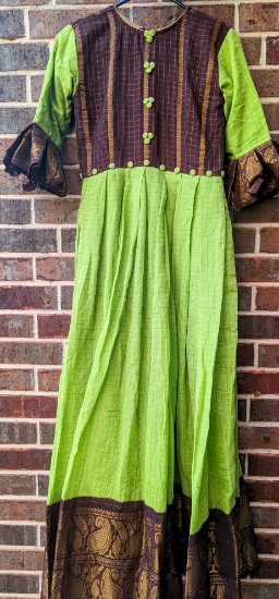 Picture of Cotton silk set of 2 traditional Long frock