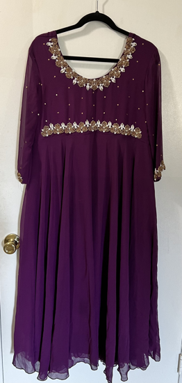 Picture of Georgette embroidered Anarkali with dupatta