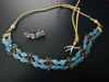 Picture of Victorian choker using Russian beads and pearls with matching earrings