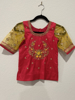 Picture of New semi Kanchi Pattu Langa with Maggam work blouse 8-10y