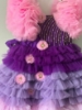 Picture of Purple and pink ombre birthday Frock 1y