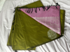 Picture of Olive Green Lavender Soft Silk Saree