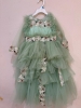 Picture of ruffle partywear frocks in pastels colors 2-4y