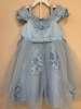 Picture of ruffle partywear frocks in pastels colors 2-4y