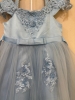 Picture of ruffle partywear frocks in pastels colors 2-4y