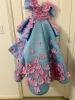 Picture of PL599 BK Gayatri flower petal embroidery frock 5-7y