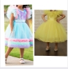 Picture of Sky blue and yellow frock 4-5y