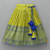 Picture of Girls Pearl Beaded Work Top With Printed Lehenga 4-5y