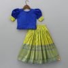 Picture of Girls Pearl Beaded Work Top With Printed Lehenga 4-5y