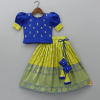 Picture of Girls Pearl Beaded Work Top With Printed Lehenga 4-5y