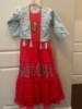 Picture of Pink long frock with coat (Age - 10 to 15 y)