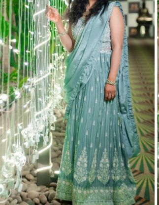 Picture of Pleated embroidery lehenga