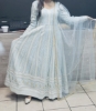 Picture of Heavy Chikankari  embroidery suit with pants and net designer dupatta