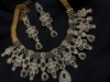 Picture of Gold finish cz diamond necklace set