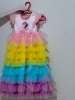 Picture of peony kids designer unicorn theme frock 4-6y