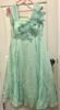 Picture of New Lekha reddy designs -Party wear 3D flower mint blue dress