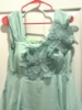 Picture of New Lekha reddy designs -Party wear 3D flower mint blue dress