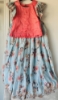 Picture of Floral organza Lehanga with blouse 8-10y