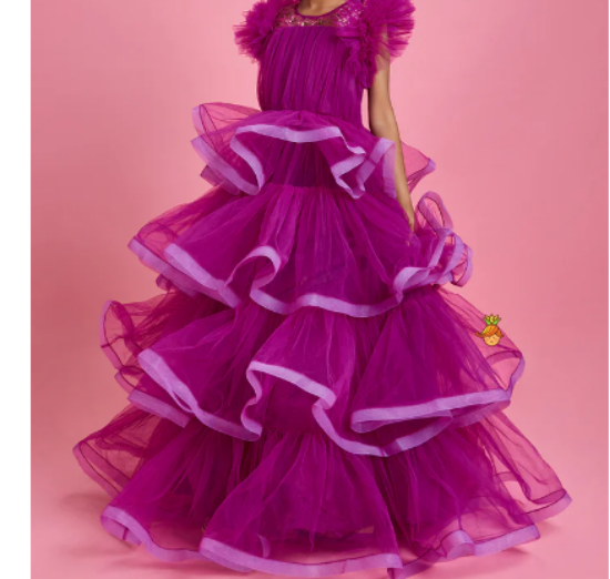 Picture of New Little Muffet New Purple Gown 8-9y