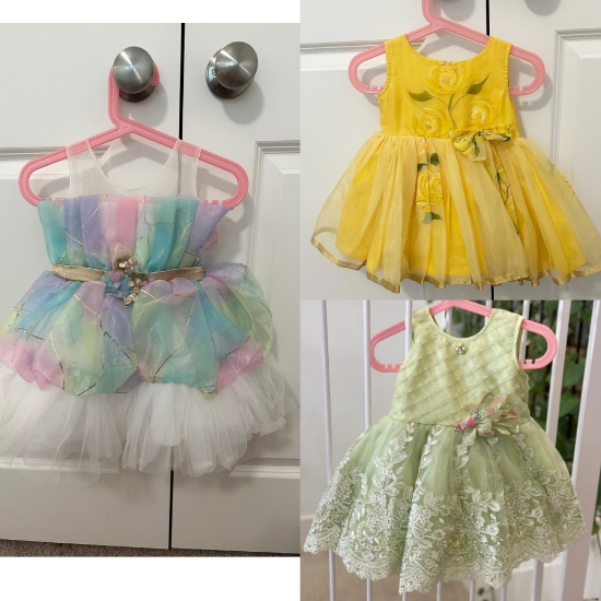 Picture of set of 3 frocks combo 6-18M