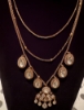 Picture of Super trending Moissanite Layered Neckpiece with earrings