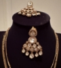 Picture of Super trending Moissanite Layered Neckpiece with earrings