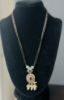 Picture of Victorian finish pendant black beads - Combo 