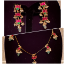 Picture of Trending lotus jadau kundan invisible chain with matching layer earrings