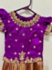 Picture of Beautiful Pattu Langa with maggam work blouse 4-6y