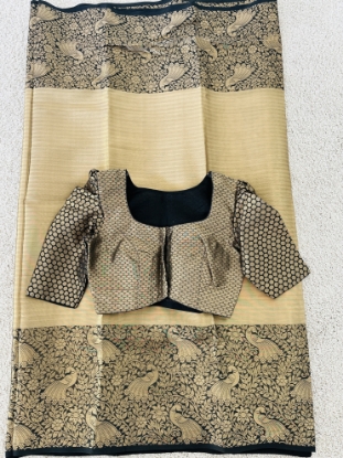 Picture of Tissue banaras saree with Botique stitched blouse 