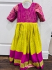 Picture of PL638 Pure Kanchi pattu dress with tassels 4-5y