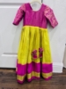 Picture of PL638 Pure Kanchi pattu dress with tassels 4-5y