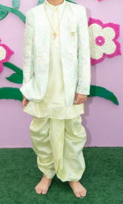 Picture of 4 piece kurta dhothi set for 8 - 10Y