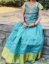 Picture of Pattu langa with maggam work blouse 4-6yrs