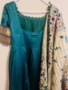 Picture of Pure Narayanapet Pattu Long Frock with Phulkari Dupatta 