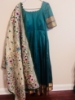 Picture of Pure Narayanapet Pattu Long Frock with Phulkari Dupatta 
