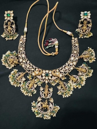 Picture of Unique Victorian Dasavatharam Necklace Set 