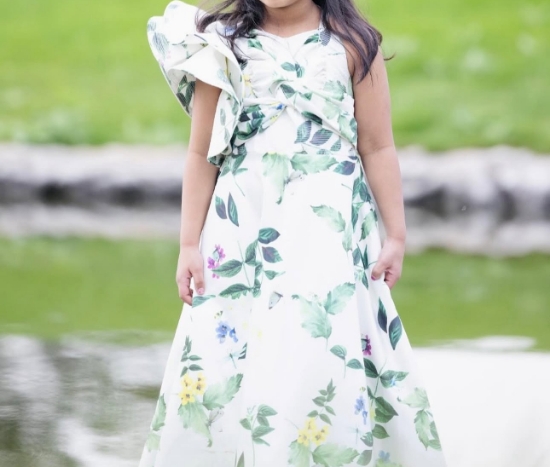 Picture of Lill angels floral frock 2-4y