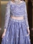 Picture of Purple heavy georgette bridal lehenga