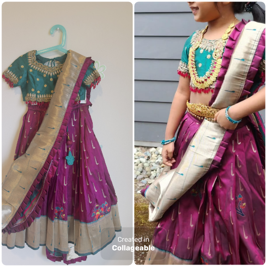 Picture of Banarasi half saree 4-6y