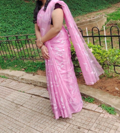 Picture of Party wear fancy organza saree