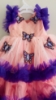 Picture of Swirl Frilled Designer Butterfly themed frock for 1-2y