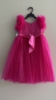 Picture of Never worn Neon Pink Floral themed frock for 2-3y