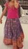 Picture of Pure bananas pattu langa with maggam work blouse 2-4y