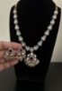 Picture of Victorian moissanite necklace set 