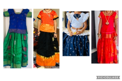 Picture of 4 Fancy lehengas combo 4-5y